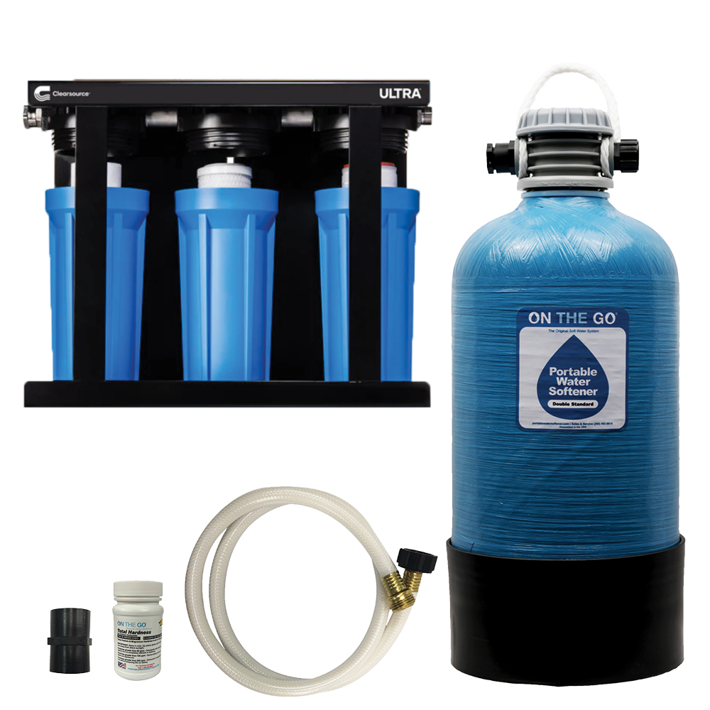 CLEARSOURCE ULTRA AND ON THE GO™ DOUBLE WATER SOFTNER
