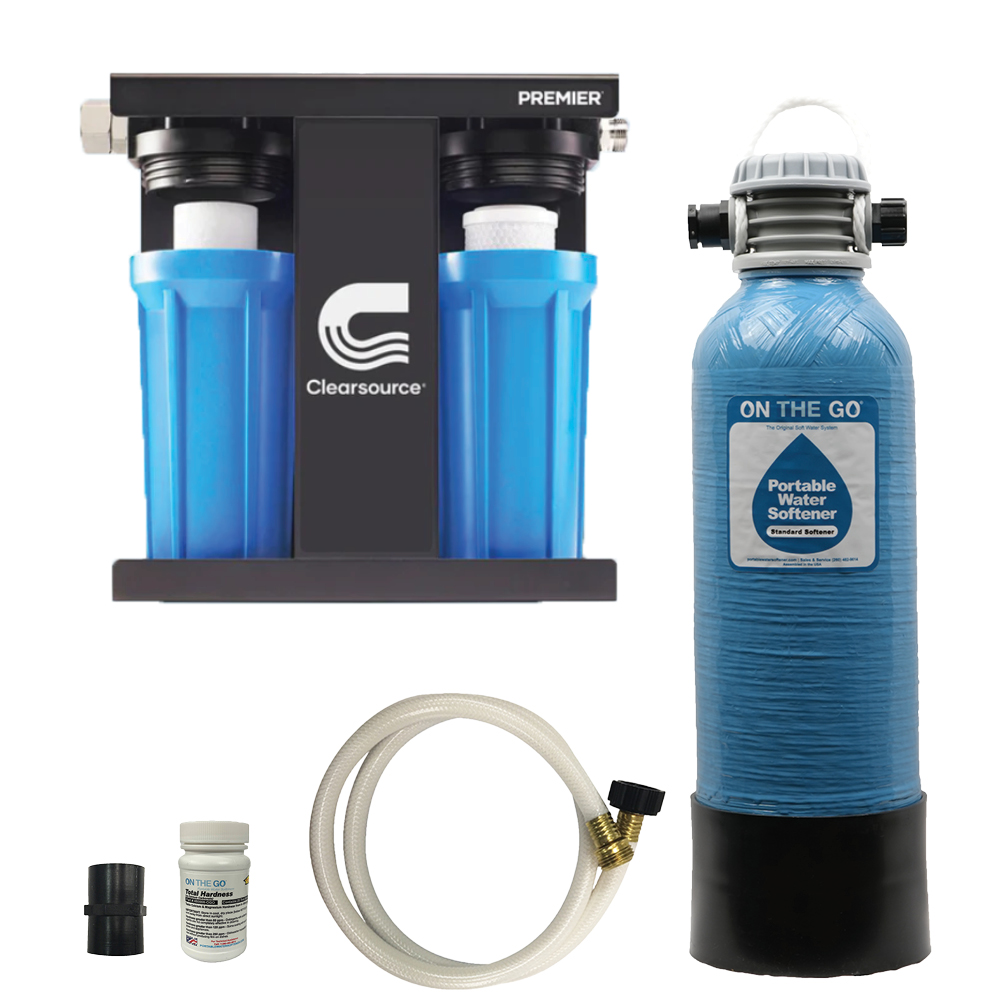 CLEARSOURCE 2 CANISTER AND ON THE GO™ STANDARD WATER SOFTENER BUNDLE