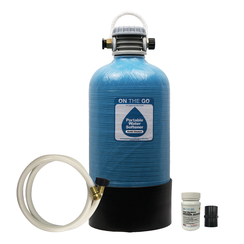Portable Double Standard Water Softener (Brass)