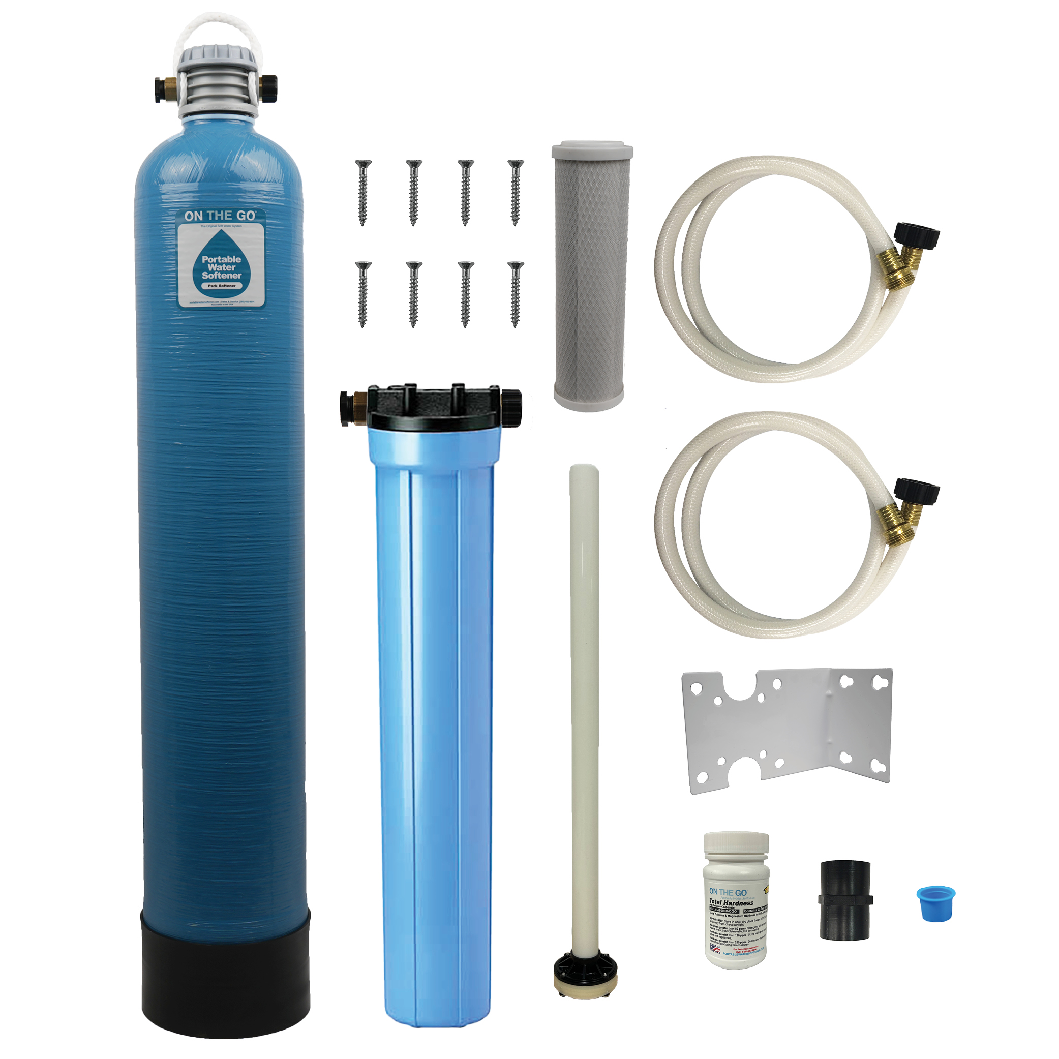 Park Model Water Softener and Salt Dispenser